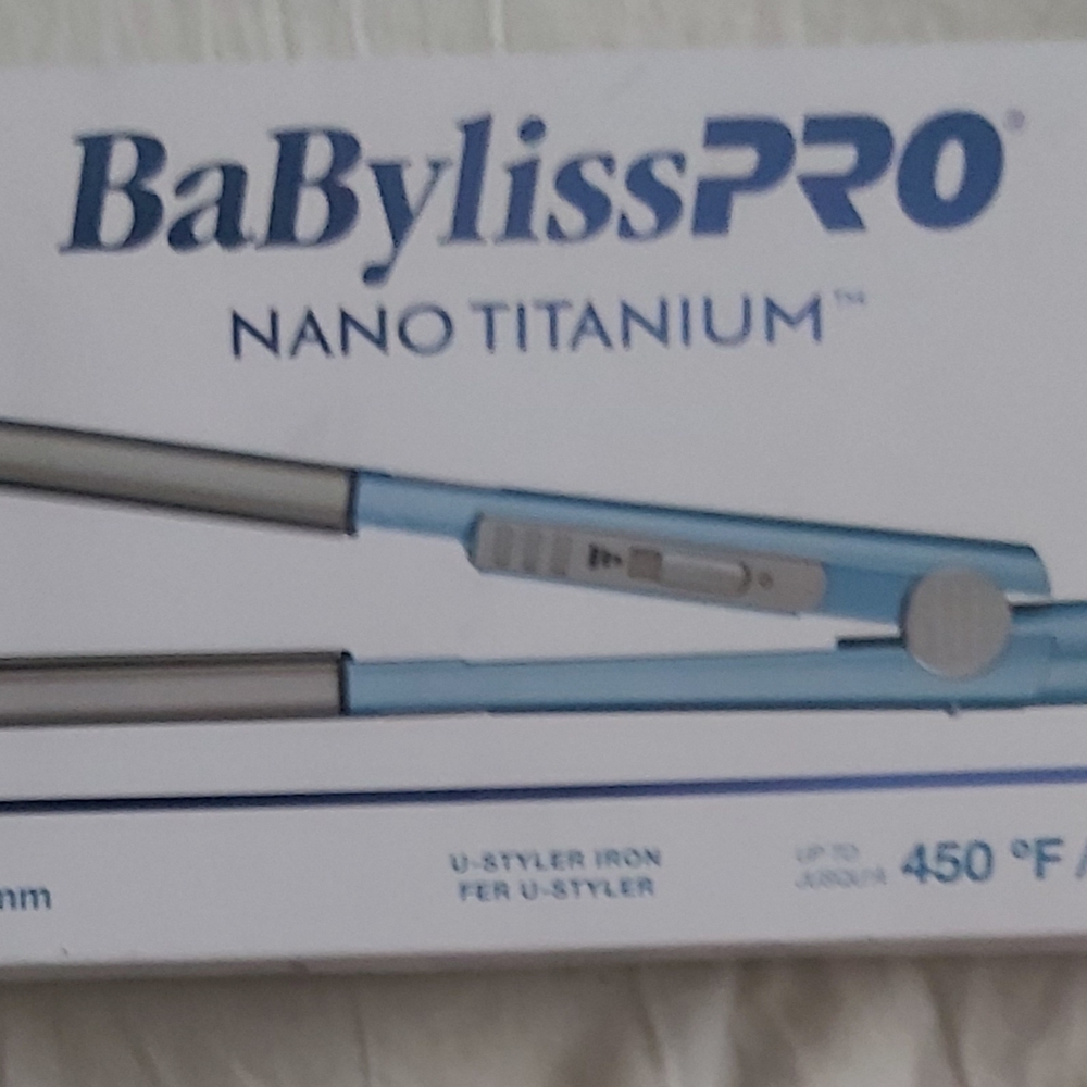 BaBylissPRO Nano Titanium U-Styler Iron - Blue